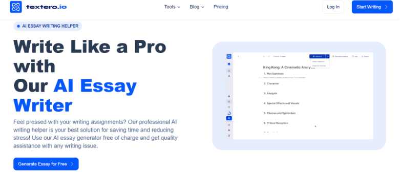 textero.io-improves-usability-all-over-the-website